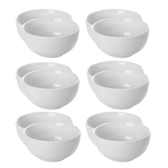 LUBIANA WERSAL Salaterka 13,5 cm x 12 sztuk | porcelana luz