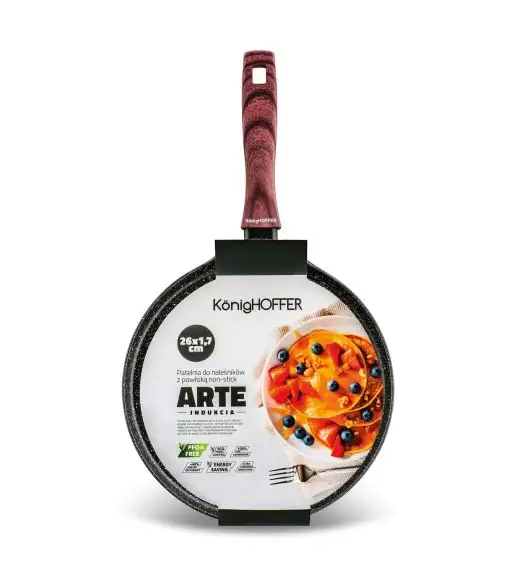 KONIGHOFFER ARTE Patelnia do naleśników 26 cm / indukcja