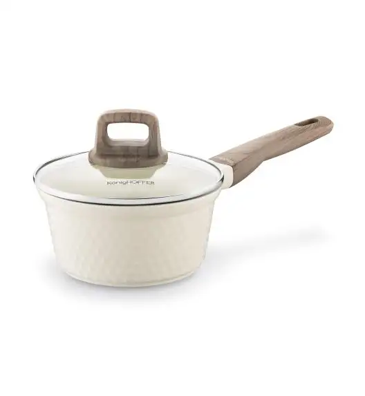 KONIGHOFFER ROSTI Rondel 1,7 l z pokrywką 18 cm / kremowy / indukcja