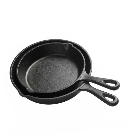HAGE Komplet 2 Patelnie żeliwne 20/25,5 cm Cast Iron