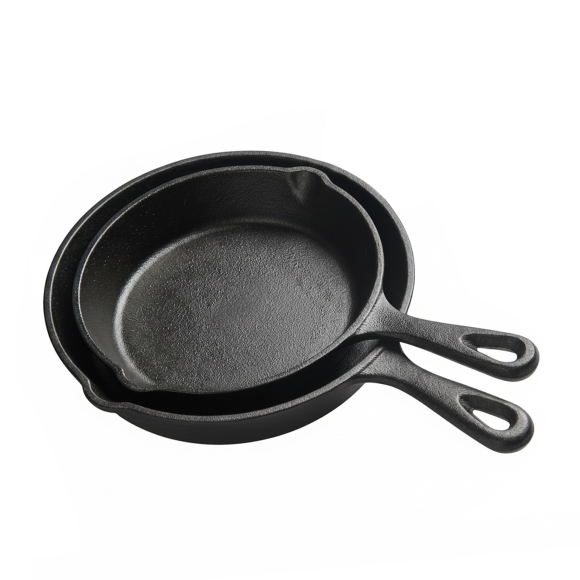 HAGE Komplet 2 Patelnie żeliwne 20/25,5 cm Cast Iron