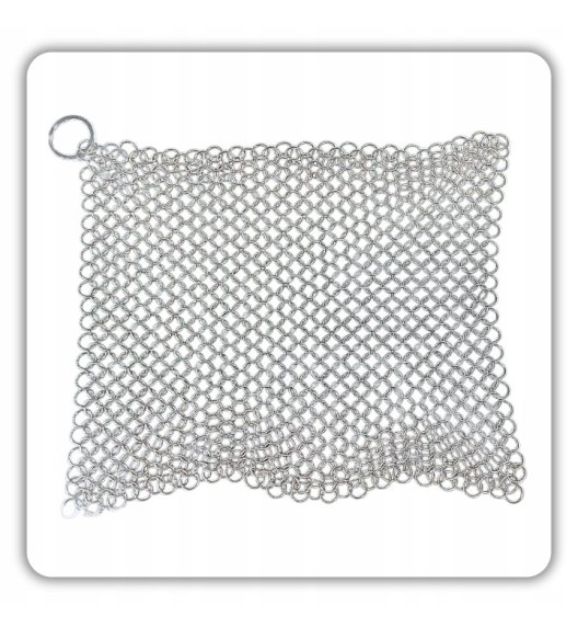 HAGE Czyścik metalowy kolczuga do żeliwa i stali 20 cm