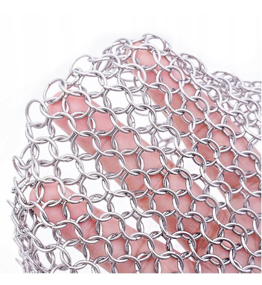 HAGE Czyścik metalowy kolczuga do żeliwa i stali 12,5 cm