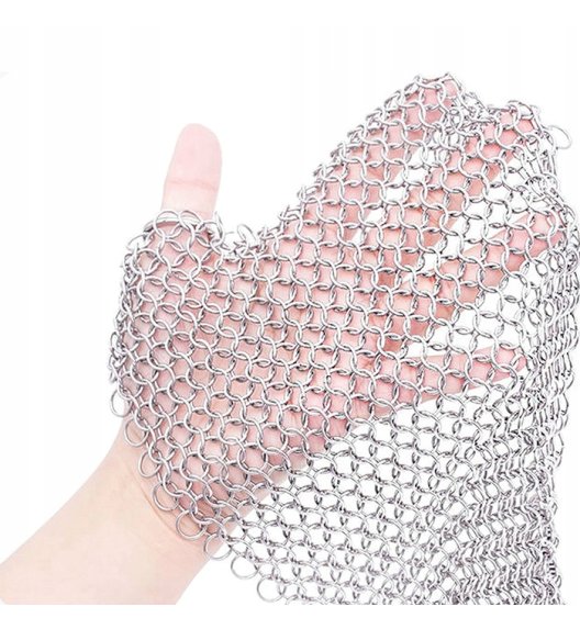 HAGE Czyścik metalowy kolczuga do żeliwa i stali 12,5 cm