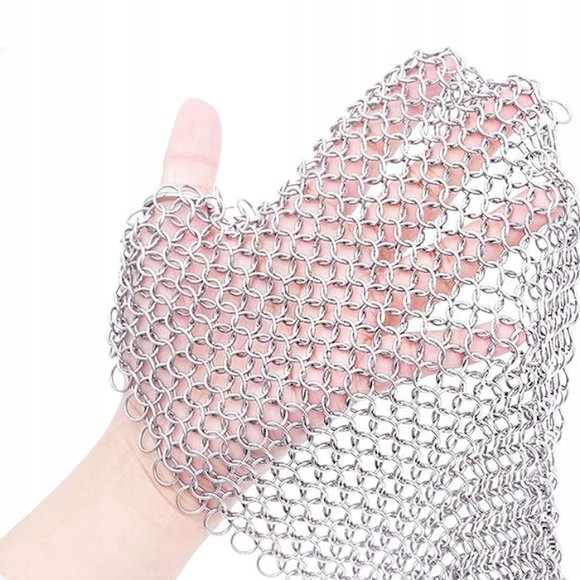 HAGE Czyścik metalowy kolczuga do żeliwa i stali 12,5 cm