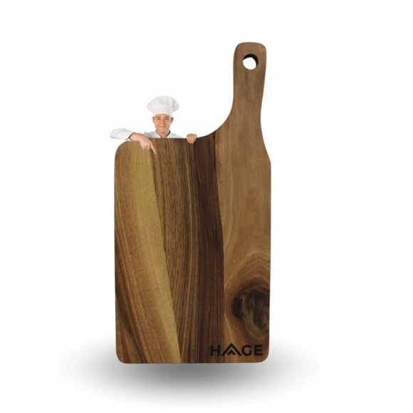 HAGE Deska do krojenia i serwowania 42x20 cm / drewno orzechowe