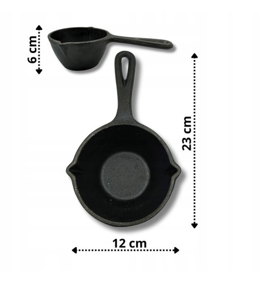 HAGE Rondel żeliwny sosjerka 12 cm Cast Iron