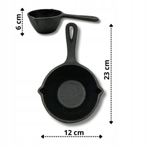 HAGE Rondel żeliwny sosjerka 12 cm Cast Iron