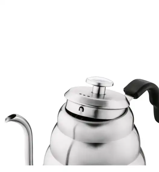 KONIGHOFFER BARISTA CZAJNIK KONEWKA 1 L SREBRNY Z TERMOMETREM