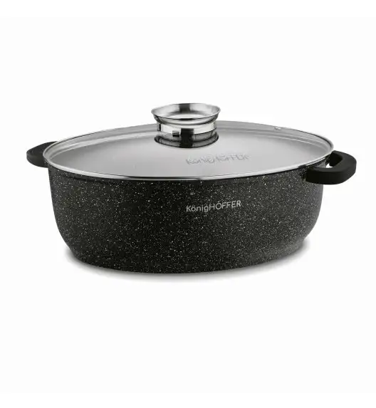 KONIGHOFFER POLLO BRYTFANNA Z AROMATYZEREM 8 L OWALNA /  ALUMINIUM