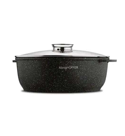KONIGHOFFER POLLO BRYTFANNA Z AROMATYZEREM 8 L OWALNA /  ALUMINIUM
