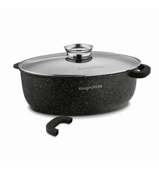 KONIGHOFFER POLLO BRYTFANNA Z AROMATYZEREM 8 L OWALNA /  ALUMINIUM