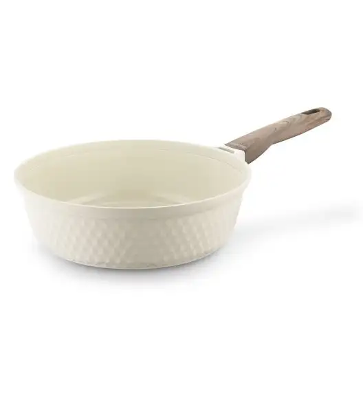 KONIGHOFFER ROSTI PATELNIA 28 CM Z POKRYWKĄ KREMOWA / INDUKCJA