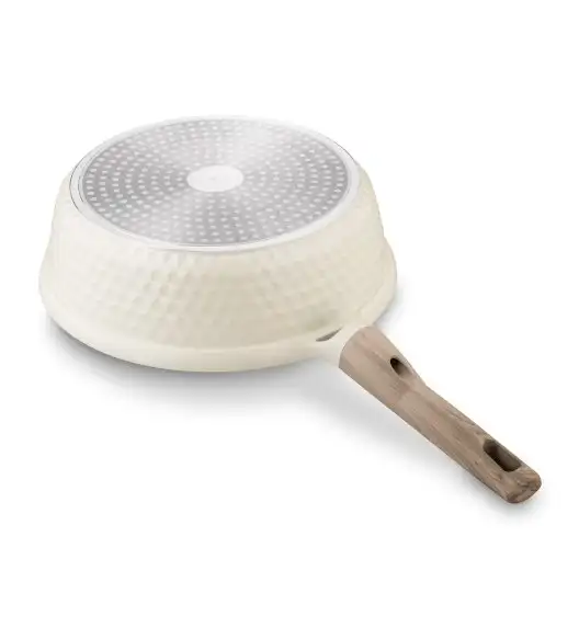 KONIGHOFFER ROSTI PATELNIA 28 CM Z POKRYWKĄ KREMOWA / INDUKCJA