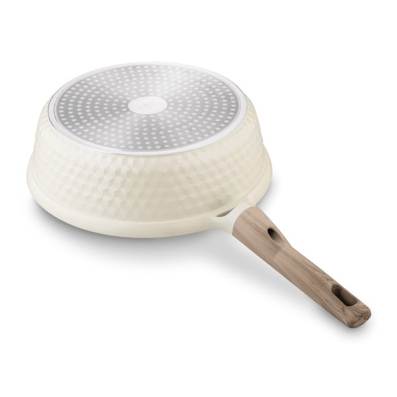 KONIGHOFFER ROSTI PATELNIA 28 CM Z POKRYWKĄ KREMOWA / INDUKCJA