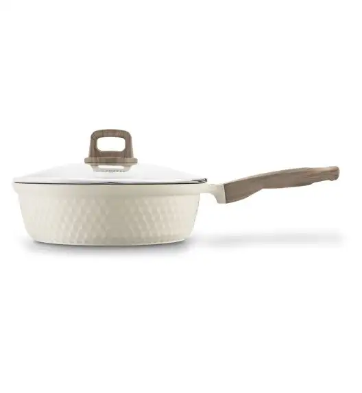 KONIGHOFFER ROSTI PATELNIA 28 CM Z POKRYWKĄ KREMOWA / INDUKCJA