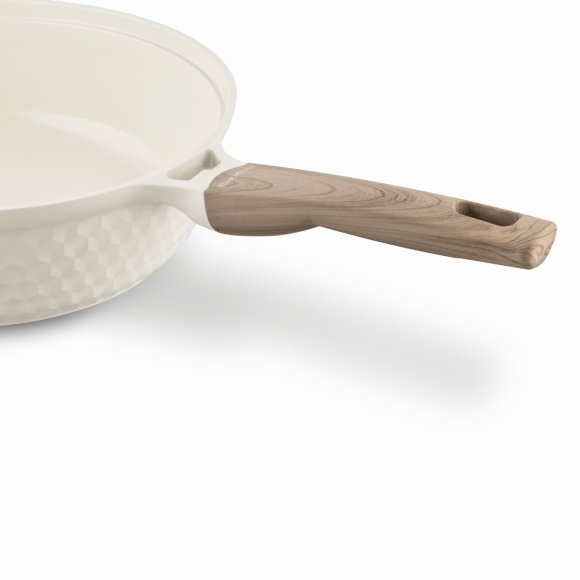 KONIGHOFFER ROSTI PATELNIA 28 CM Z POKRYWKĄ KREMOWA / INDUKCJA