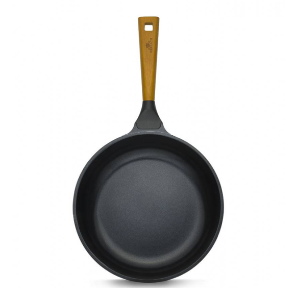 GERLACH NATUR Patelnia 24 cm z powłoką ceramiczną + pokrywka silikonowa | ILAG® Non-Stick Xera Dur 2 