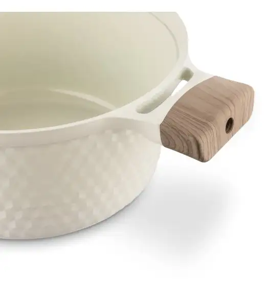 KONIGHOFFER ROSTI GARNEK 2,5 L Z POKRYWKĄ 20 CM KREMOWY / INDUKCJA