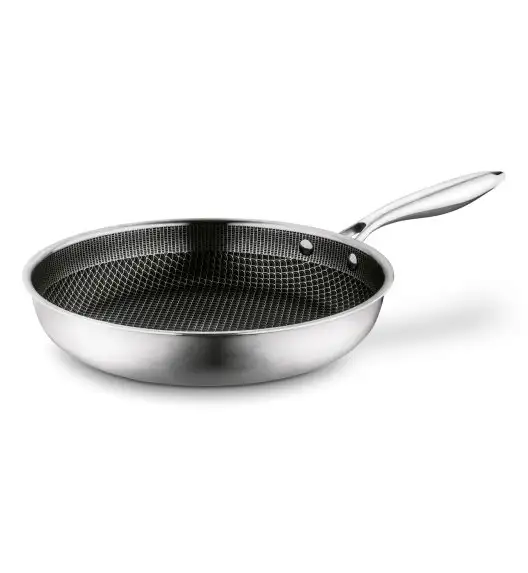 STARKE PRO LINESTA STEEL PATELNIA 28 CM SREBRNA NIERDZEWNA