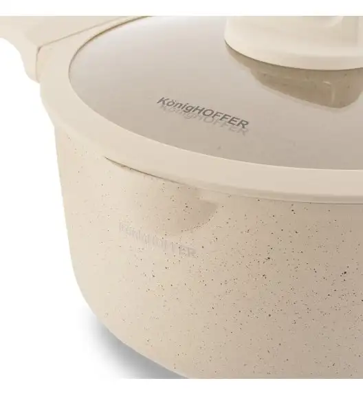 KONIGHOFFER CREAMY MARBLE ZESTAW GARNKÓW 10 EL / INDUKCJA