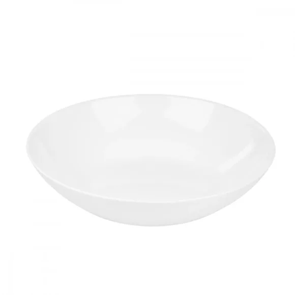 PRIMA DECO CLASSIC Talerz głęboki do zupy 20 cm / biały / szkło hartowane