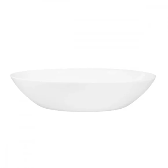 PRIMA DECO CLASSIC Talerz głęboki do zupy 20 cm / biały / szkło hartowane