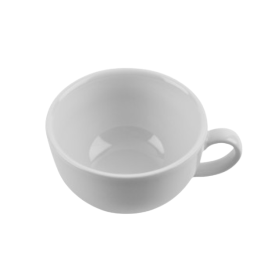 LUBIANA AMERYKA 0107 Filiżanka 350 ml ze spodkiem 16,5 cm / porcelana biała