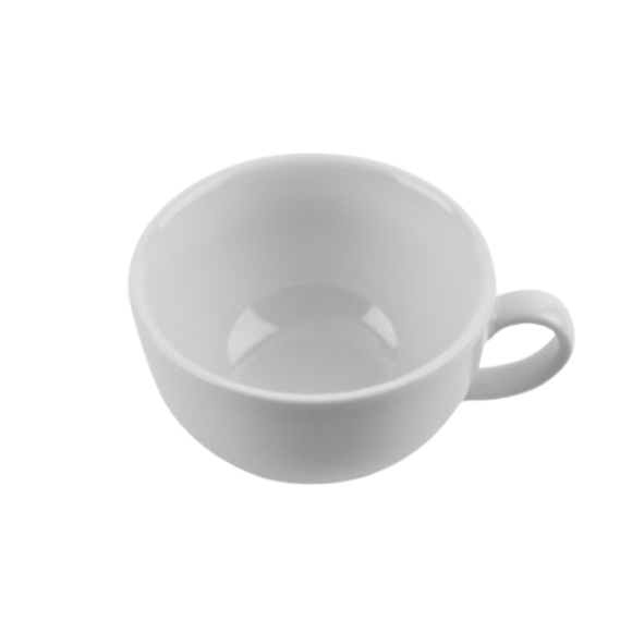 LUBIANA AMERYKA 0107 Filiżanka 350 ml ze spodkiem 16,5 cm / porcelana biała