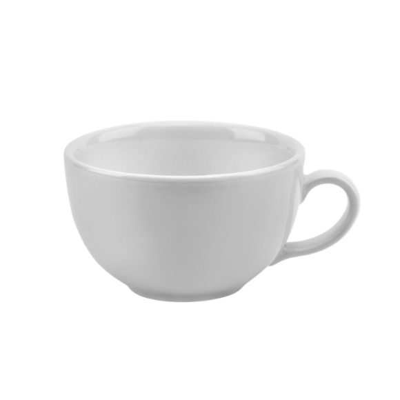 LUBIANA AMERYKA 0107 Filiżanka 350 ml ze spodkiem 16,5 cm / porcelana biała