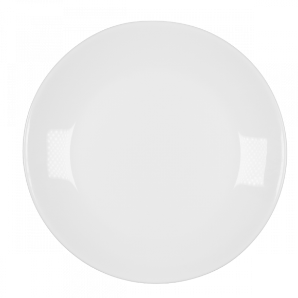 PRIMA DECO CLASSIC Komplet obiadowy OPALEX 18 el dla 6 os / z miseczką / biały / szkło hartowane