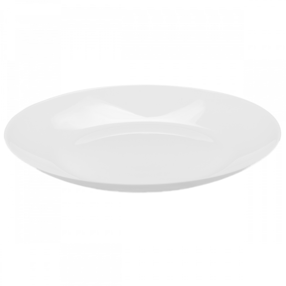 PRIMA DECO CLASSIC Komplet obiadowy OPALEX 18 el dla 6 os / z miseczką / biały / szkło hartowane
