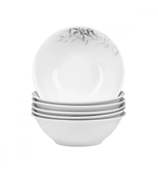 PRIMA DECO Komplet obiadowy 36 el dla 12 os NATURA / okrągły / porcelana