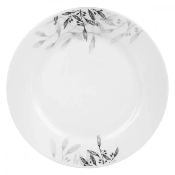 PRIMA DECO Komplet obiadowy 36 el dla 12 os NATURA / okrągły / porcelana
