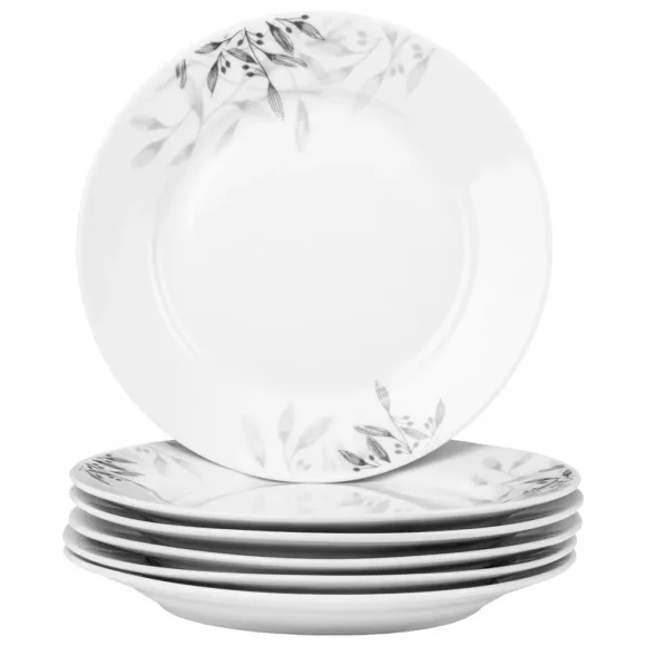 PRIMA DECO Komplet obiadowy 54 el dla 18 os NATURA / okrągły / porcelana