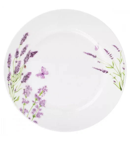 PRIMA DECO Komplet obiadowy 36 el dla 12 os LAWENDA / okrągły / porcelana