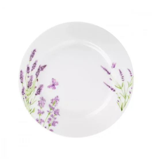 PRIMA DECO Komplet obiadowy 36 el dla 12 os LAWENDA / okrągły / porcelana