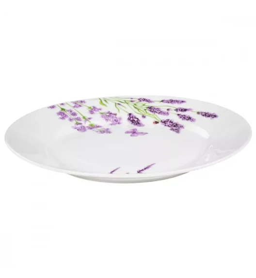 PRIMA DECO Komplet obiadowy 36 el dla 12 os LAWENDA / okrągły / porcelana