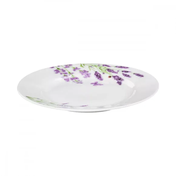 PRIMA DECO Komplet obiadowy 36 el dla 12 os LAWENDA / okrągły / porcelana