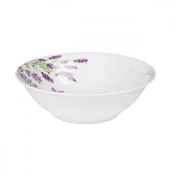 PRIMA DECO Komplet obiadowy 36 el dla 12 os LAWENDA / okrągły / porcelana