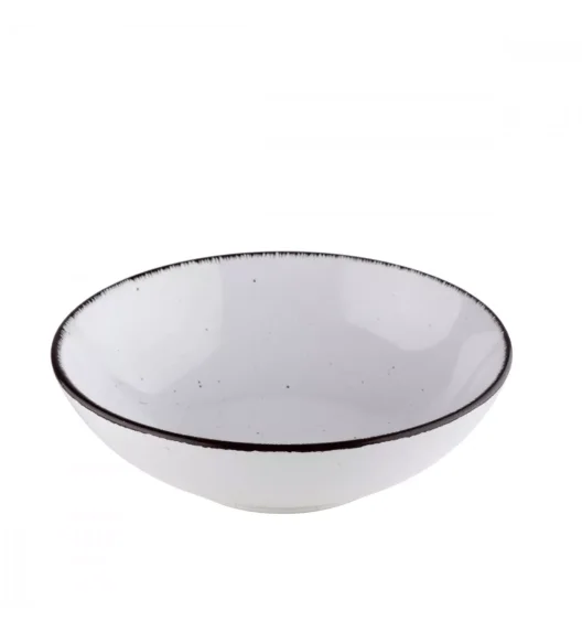 PRIMA DECO Komplet obiadowy 48 el dla 12 os biały / kamionka