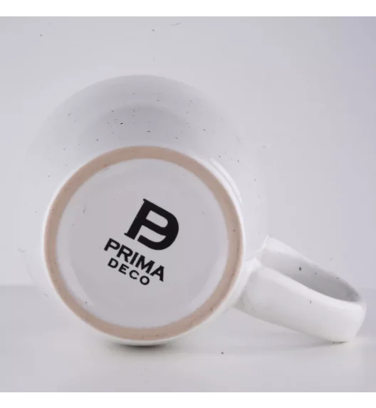 PRIMA DECO Komplet obiadowy 48 el dla 12 os biały / kamionka
