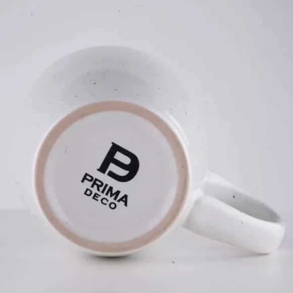 PRIMA DECO Komplet obiadowy 48 el dla 12 os biały / kamionka
