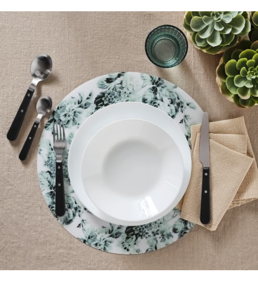 IKEA OFTAST BIAŁY 6x TALERZ 25 CM