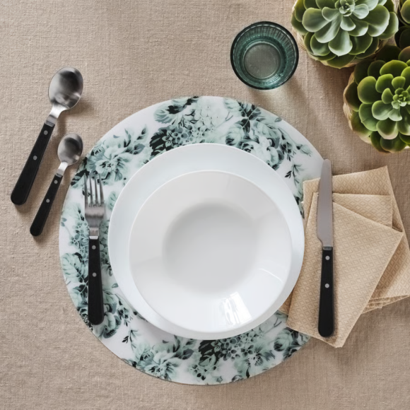 IKEA OFTAST BIAŁY 6x TALERZ 25 CM