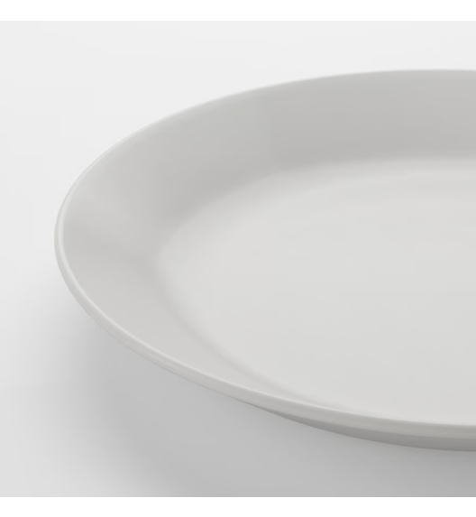 IKEA OFTAST BIAŁY 6x TALERZ 25 CM