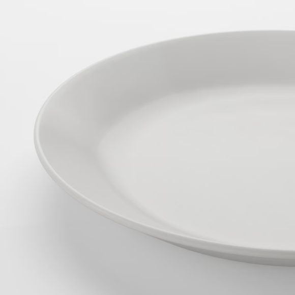IKEA OFTAST BIAŁY 6x TALERZ 25 CM