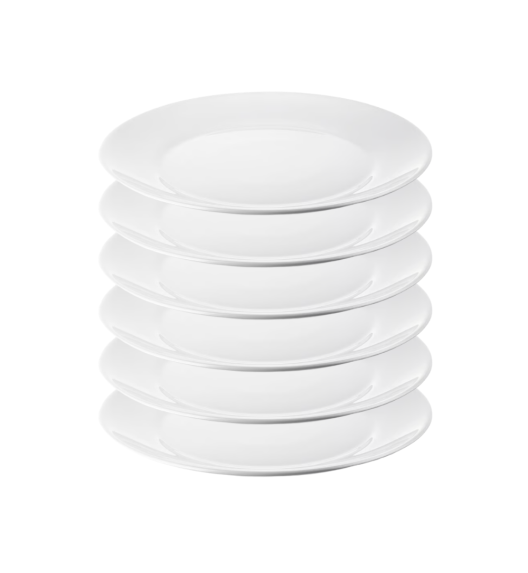 IKEA OFTAST BIAŁY 6x TALERZ 19 CM