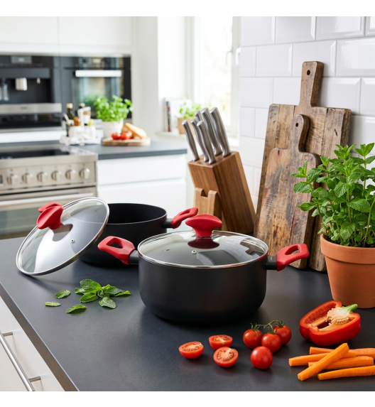 ZWIEGER CARMINA Komplet 3 garnków z pokrywkami 16, 18, 24 cm | indukcja | aluminium 