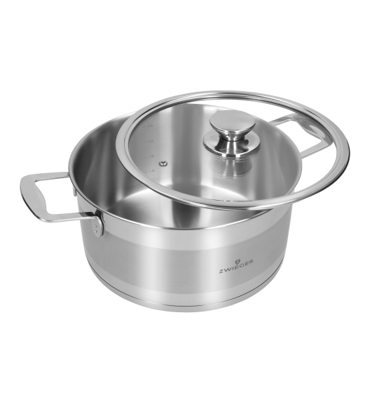 ZWIEGER CALDO Garnek 4,6 l z pokrywką 24 cm całostalowy
